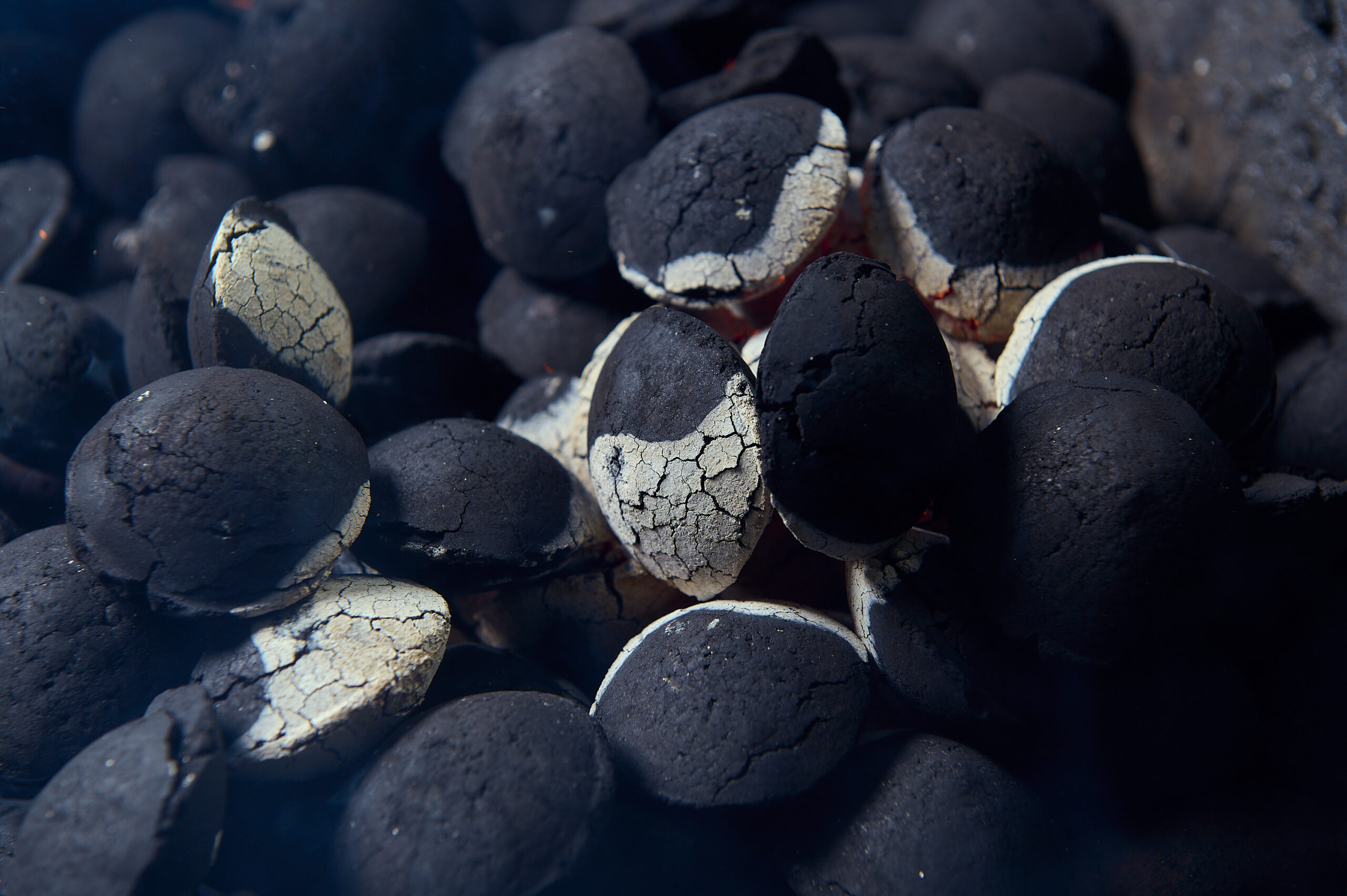 Cooling Bio Briquettes safely after use
