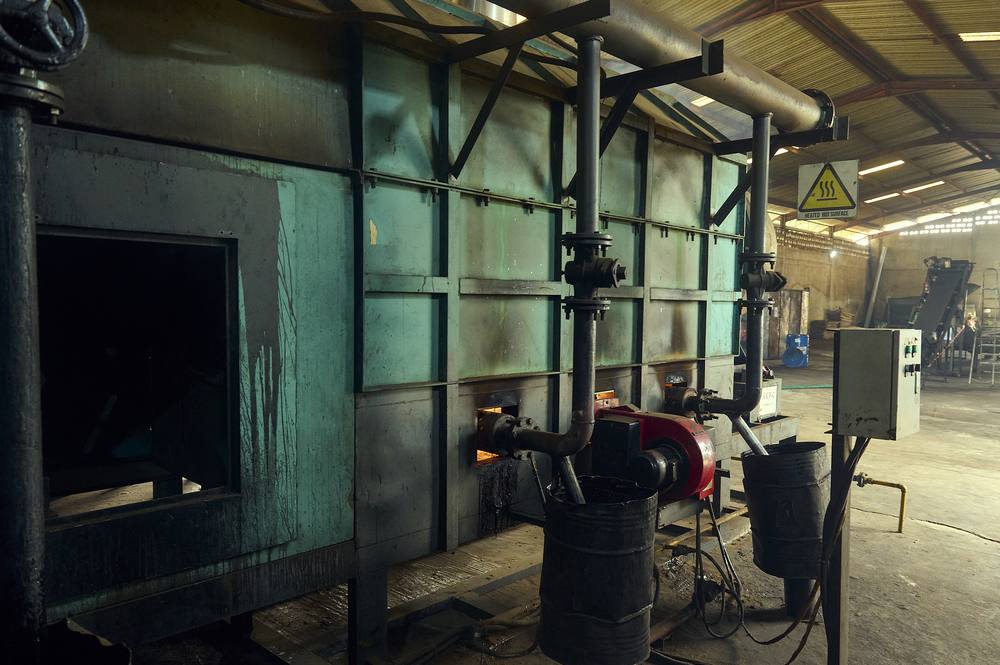 Controlled heating equipment inside the Akure facility.