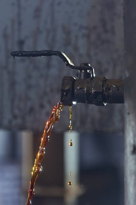 Condensed liquid is drawn from the controlled heating process.